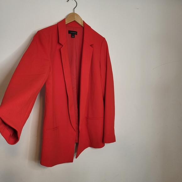 Halogen Open Front Red Blazer Size M - Picture 10 of 10